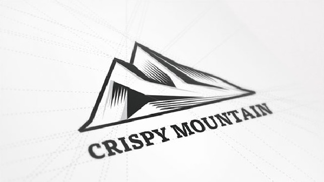 Crispy Mountain logó design