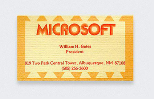 Hírességek névjegyei - Bill Gates