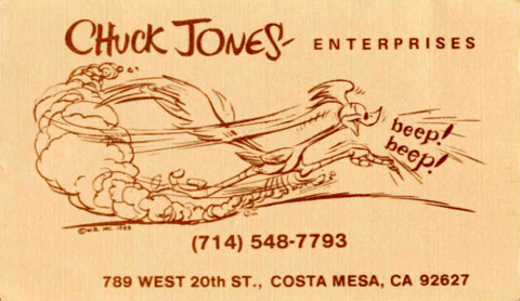 Hírességek névjegyei - Chuck Jones