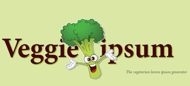 veggie lorem ipsum