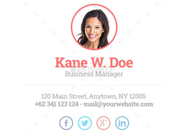 e-mail aláírás - Kane W. Doe