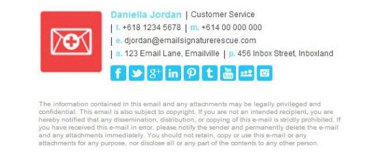 e-mail aláírás - daniella jordan