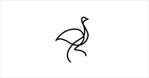 One-line-ostrich-logo-design-2016