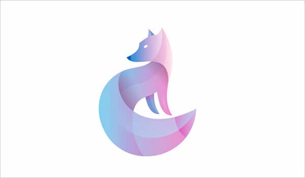 Overlapping-gradients-Fox-logo-design-2016