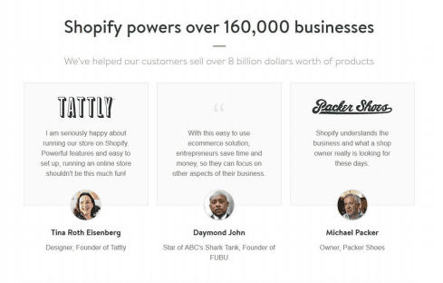 landing page