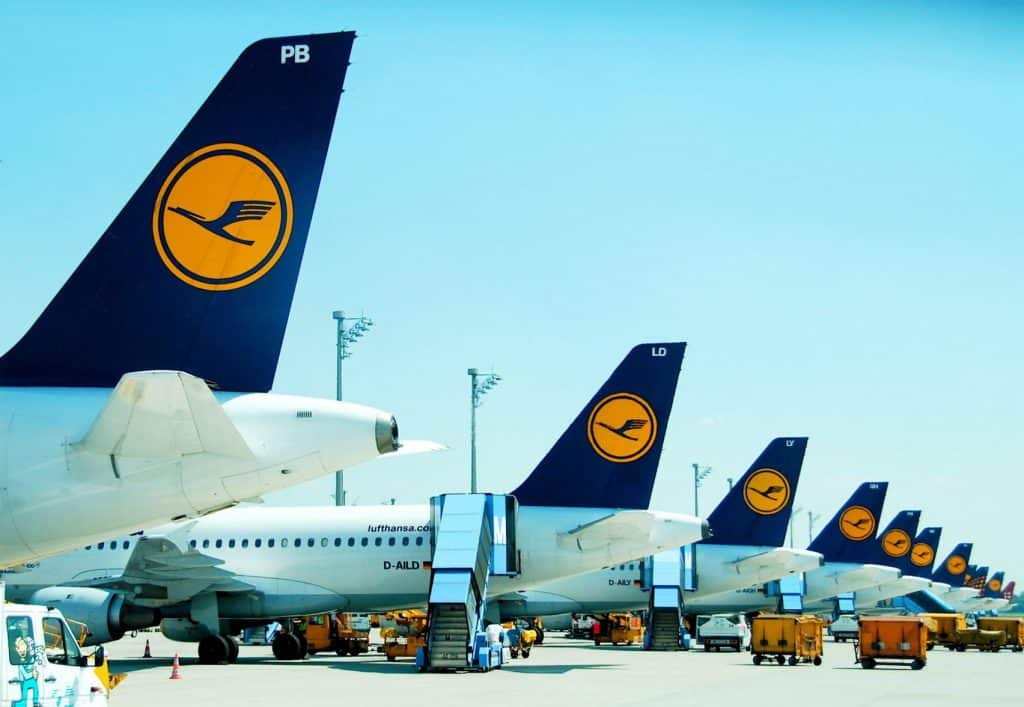 Régi Lufthansa logo.